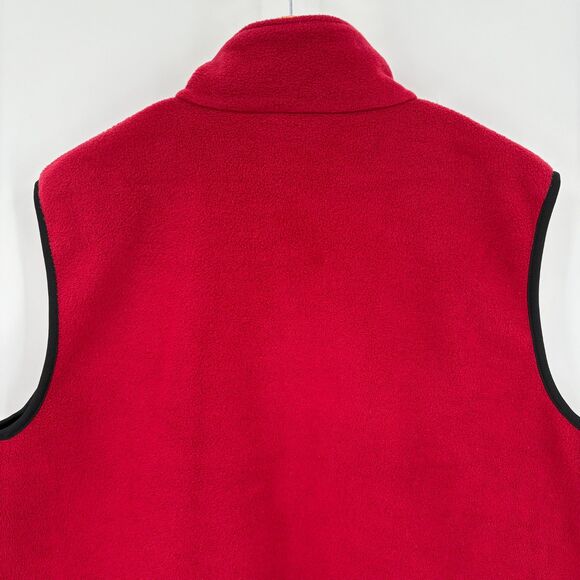 Woolrich Men's Fleece Vest in Red, Sz XL, Full Zip, Pockets Outdoor Chore - Picture 5 of 8